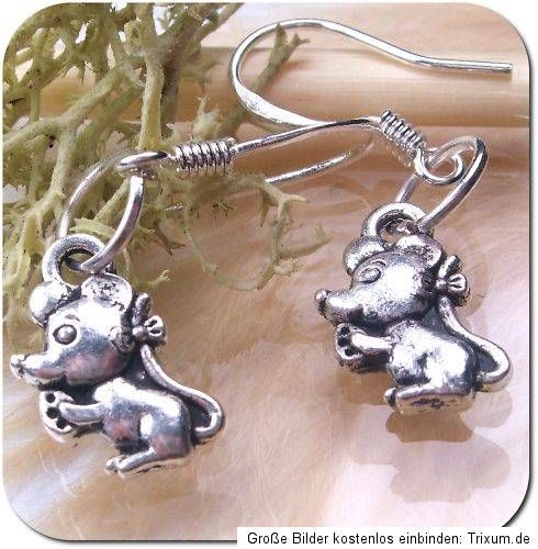 925 Silber 1Paar Maus Ohrringe Schmuck