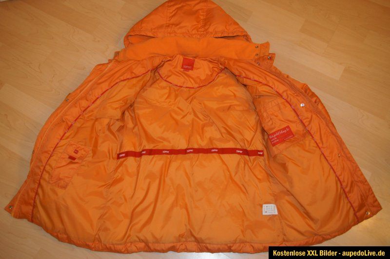 ESPRIT Jacke Damen Winterjacke Daunen 38/40 M/L orange Daunenjacke