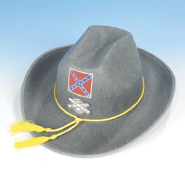 COWBOYHUT GRAU Faschingshut Cowboy Hut zum Kostüm General Südstaaten