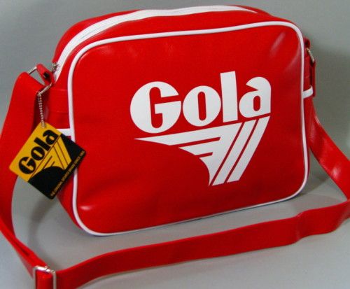 Gola Redford Schultertasche Tasche Red White Rot Weiß cub901 RWO