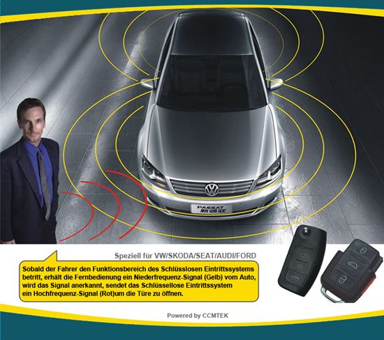 Keyless Entry System Fernbedienung Auto VW Skoda Seat