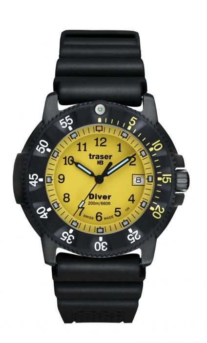 H3 Traser Diver Yellow Taucheruhr P6504.930.54.05 NEU