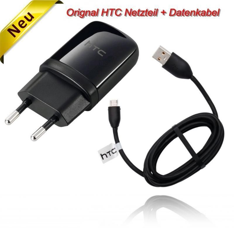 Orig. HTC USB Netzteil Ladekabel Ladegerät Datenkabel für HTC