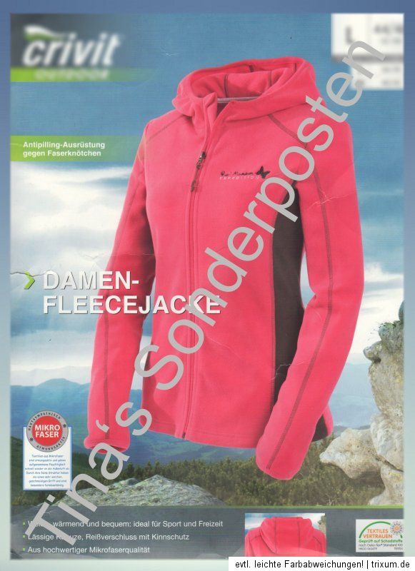 Damen Trekkingjacke Trekking Fleecejacke Jacke S 36 38 M 40 42 L 44 46