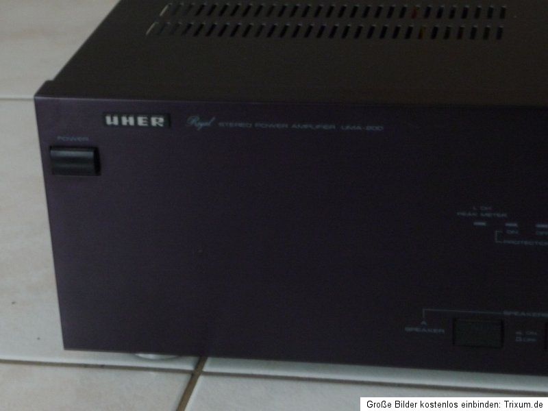 UHER UMA 200 * ENDSTUFE/POWERAMPLIFIER