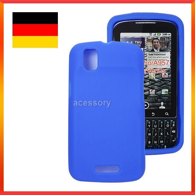 Blau Silikon Hülle Tasche Für Motorola Droid Pro A957 XT610