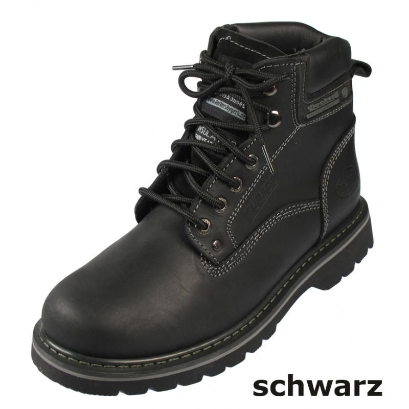 DOCKERS Herren Warmfutter Leder Winterstiefel Boots Winter Schnee