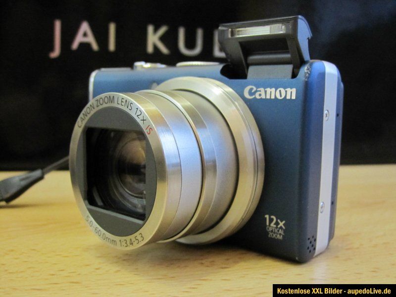 Canon PowerShot SX200 IS 12.1 MP Digitalkamera   Blau , gut erhalten