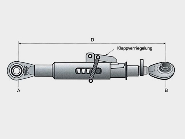 WGF 11971 Teleskop Oberlenker Kat 2 Fronthydraulikoberlenker N968