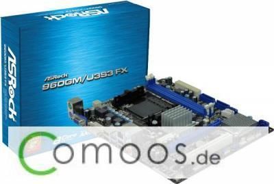 ASROCK 960GM/U3S3 FX, AMDAthlon II X4 640 3,0GHz AM3+, 8GB DDR3 RAM