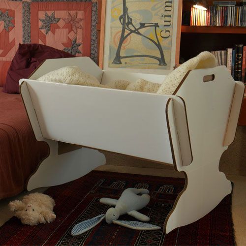 Lullaby Babywiege Eco Cradle, billige Wiege enorm stabil öko Karton