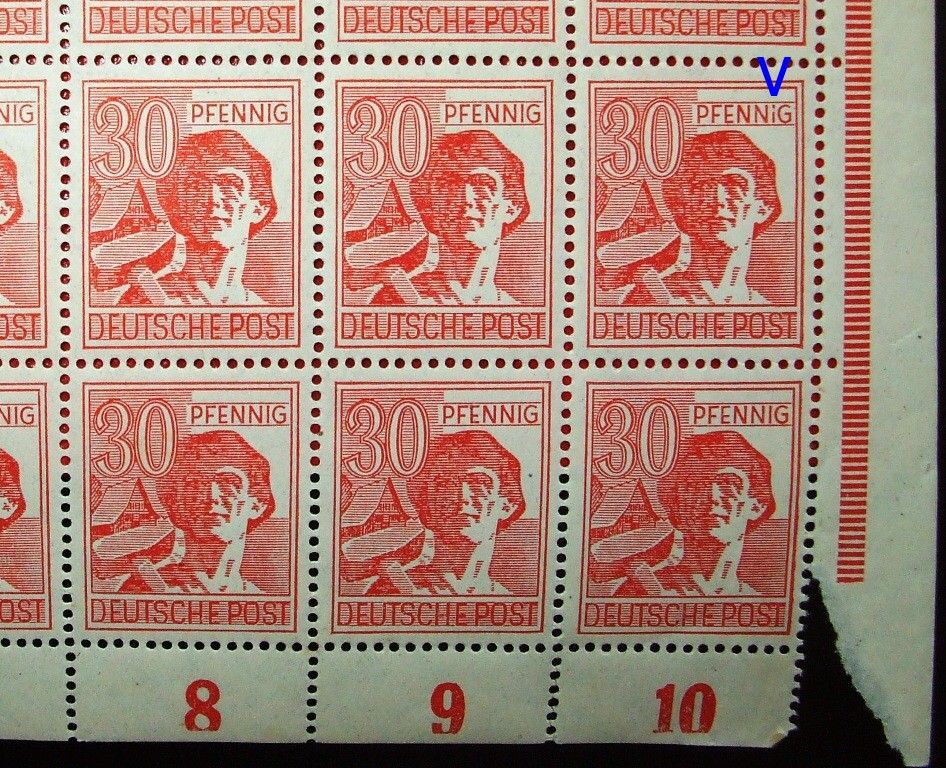 ALLIIERTE BESATZUNG Mi.953 ** Bogen HAN 4100.47 2, Full Sheet MNH