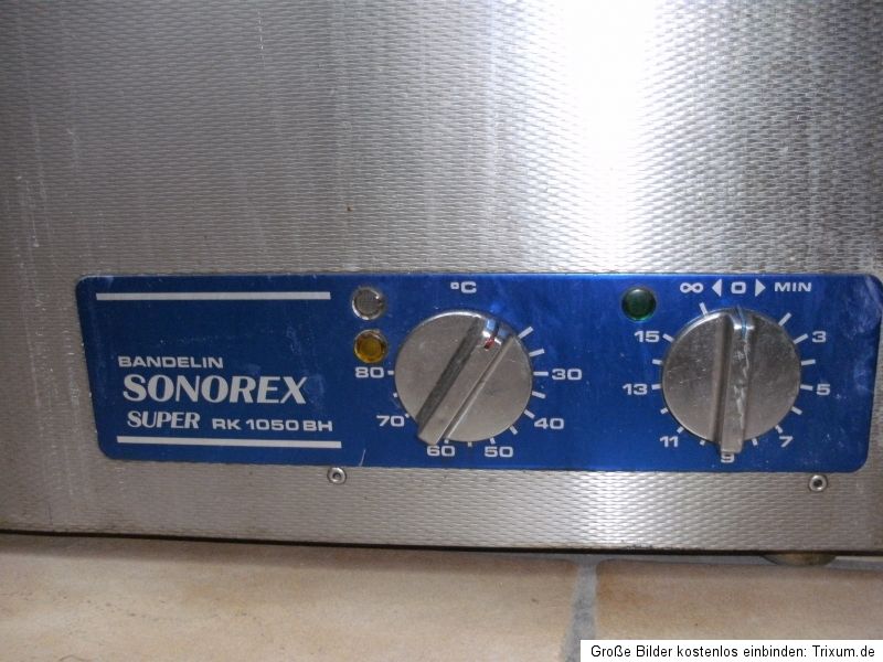 ULTRASCHALLBAD,BANDELIN SONOREX RK1050 BH,AUS INSOLVENZ