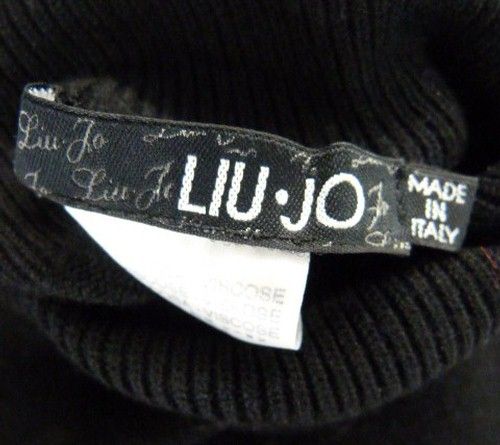 LIU JO ROLLKRAGEN PULLOVER schwarz Gr. 36 / 42   LUXUS PUR /AA945