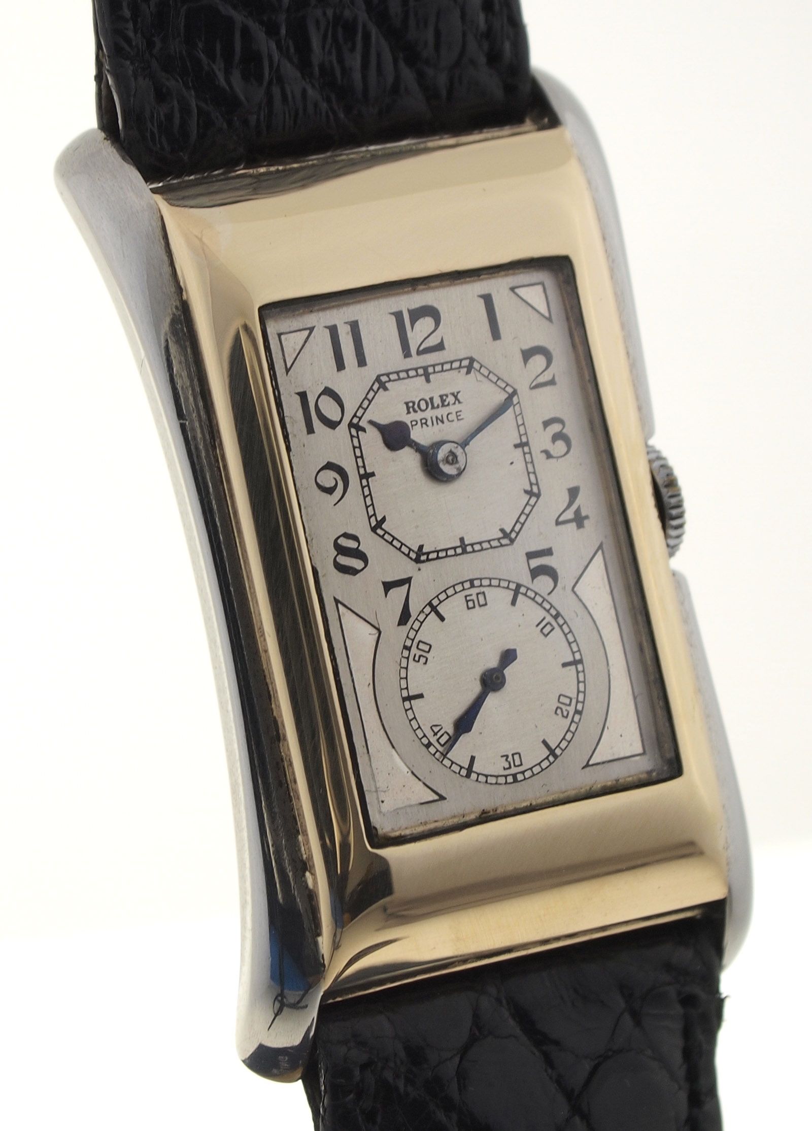   DOCTORS WATCH  WEISS/GELB GOLD   REF. 971 BRANCARD   1930er JAHRE