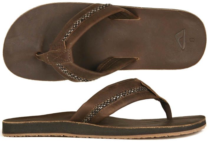 Reef Zehentrenner Bonzer brown braun plaid Badeschuhe 41,42,43,44,45