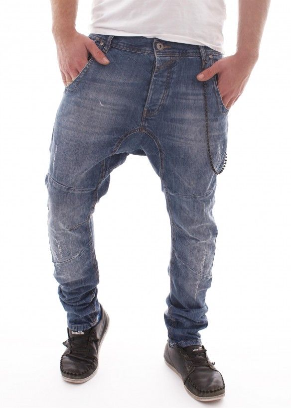 VSCT DAN DEEP CROTCH O LEG RÖHRE JEANS HOSE HUMÖR DROP BLUE STONE