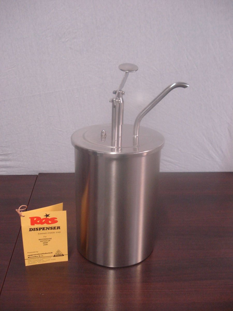 DISPENSER, DOSIERER, DOSIERSPENDER, Edelstahl 6,5 l (für Mayo